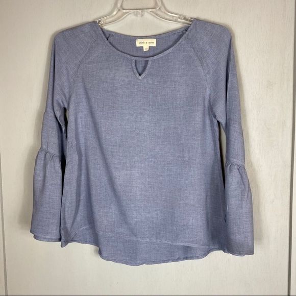 cloth & stone Tops - Cloth & Stone chambray bell sleeve shirt XS